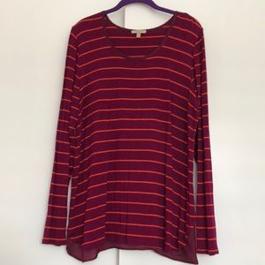 Bordeaux stripped top